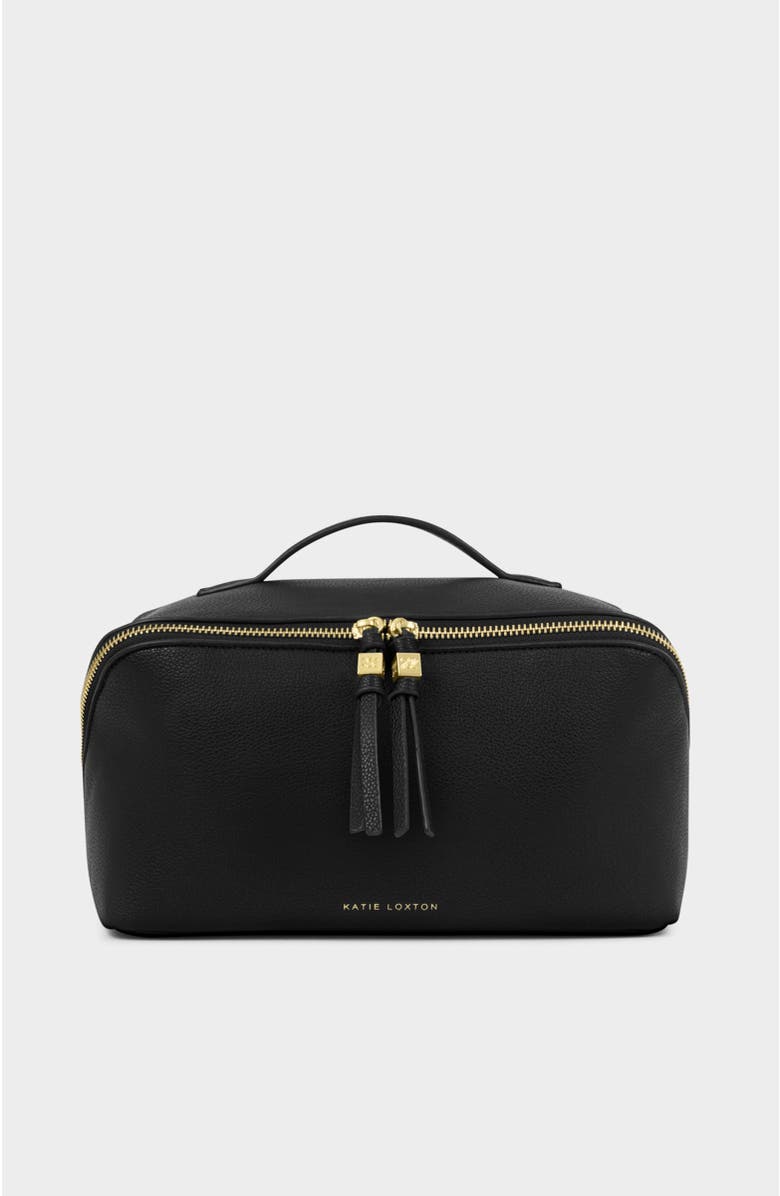 Katie Loxton Soho Large Make Up / Wash Bag, Main, color, Black