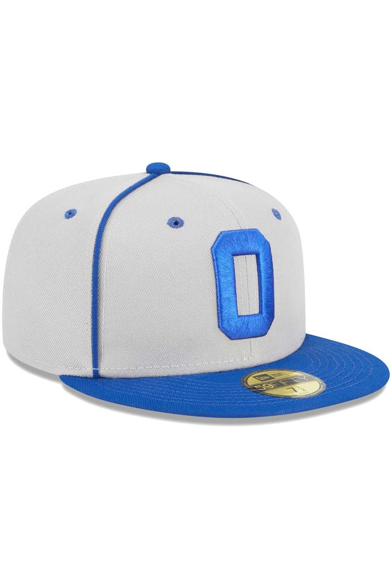 Men's New Era Gray Omaha Storm Chasers Theme Nights Omaha Rockets  59FIFTY Fitted Hat, Alternate, color, Gray