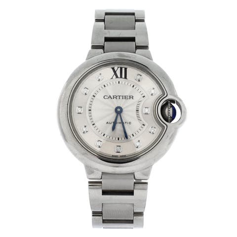 Ballon Bleu de Cartier Automatic Watch Stainless Steel with Diamond Markers 33