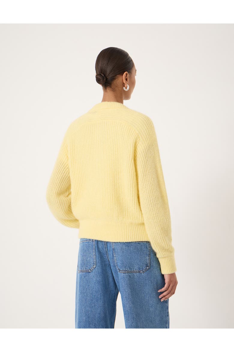 Raven Wool Blend Cardigan, Alternate, color, Butter Yellow