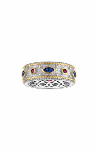 Lab Created Sapphire & Ruby Ring