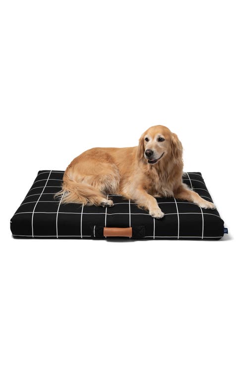 Grid Print Dog Bed