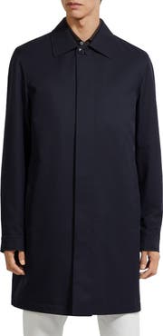 ZEGNA Water Repellent Microfiber Twill Raincoat