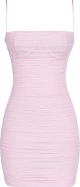 HOUSE OF CB Ella Ruched Sleeveless Minidress