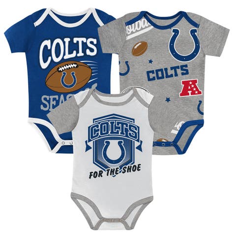 Infant Outerstuff  Indianapolis Colts First Round Pick 3-Piece Creeper Set