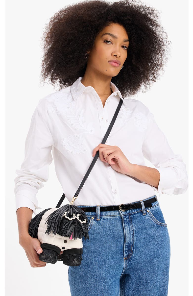 Kate Spade New York shaggy dog fringe crossbody bag, Alternate, color,
