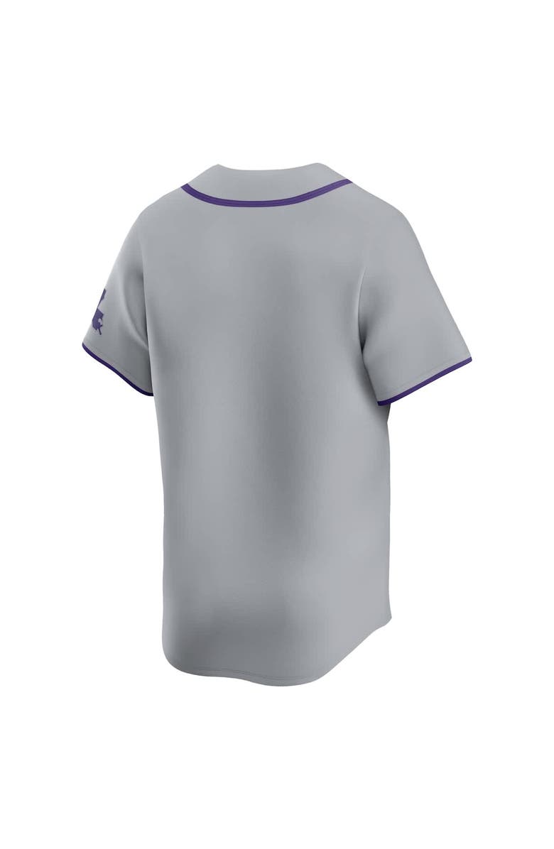 Nike Men's Nike Gray LSU Tigers Limited Road Wordmark Jersey, Alternate, color, Gray