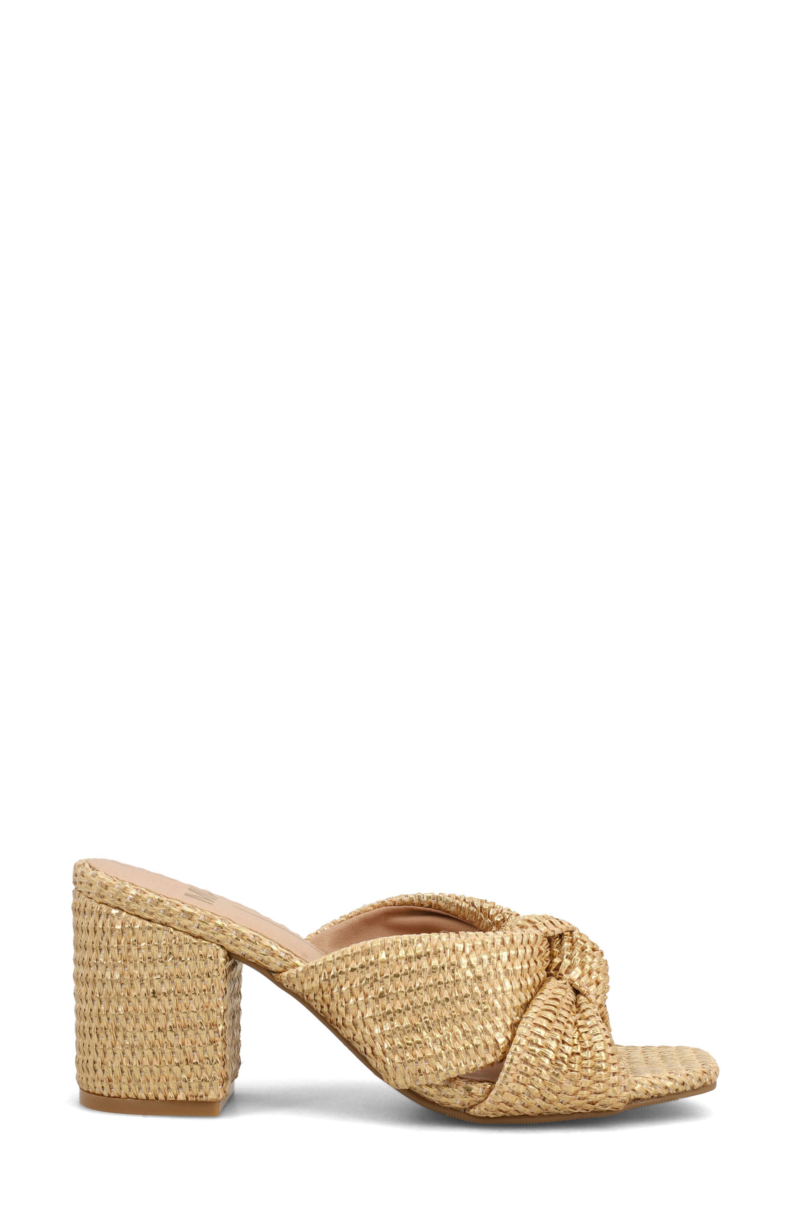 Hania Block Heel Sandal, Alternate, color, NAT/ GOLD