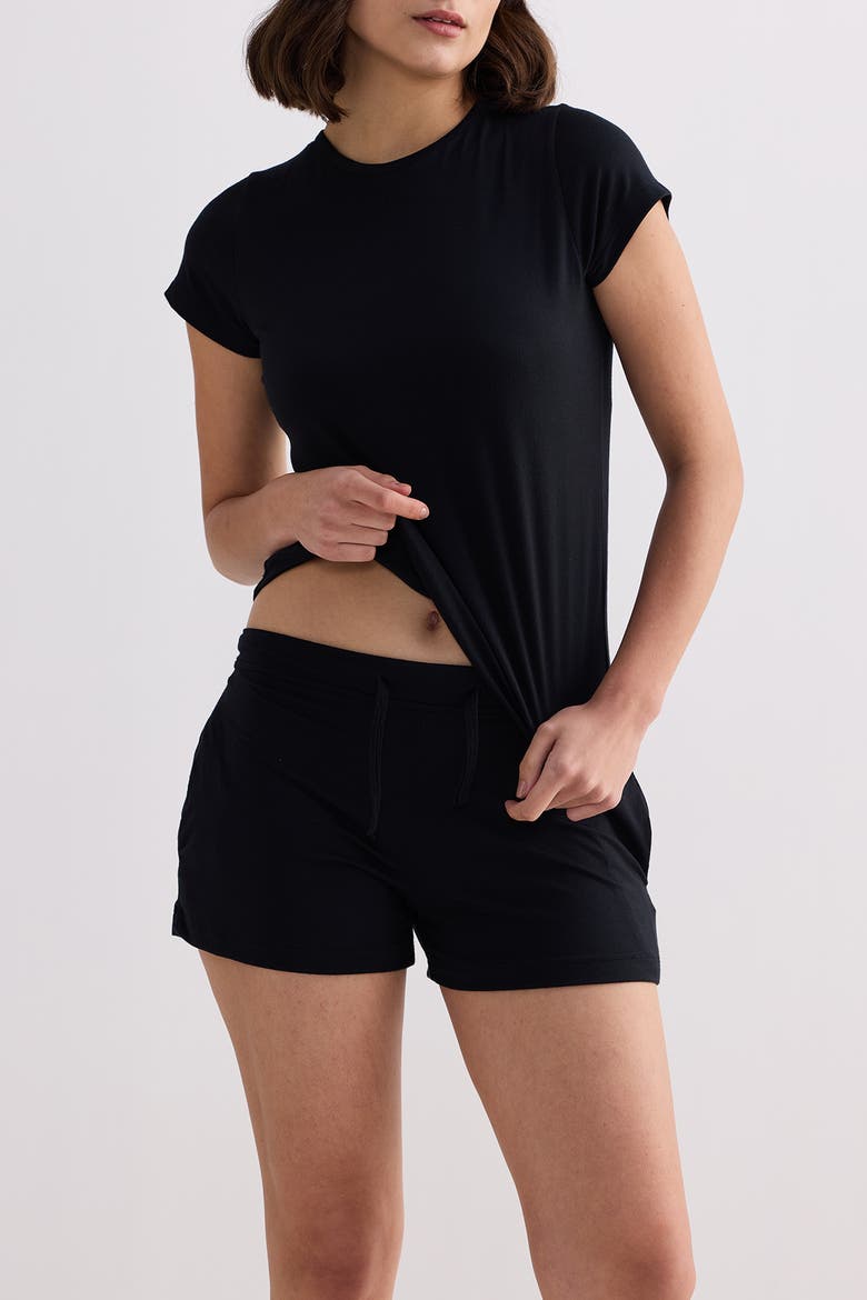 Essential Knit Shorts, Alternate, color, Black