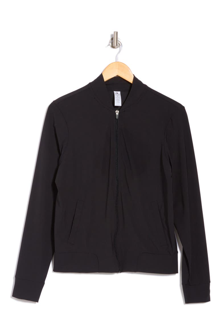Warp X Intown Bomber Jacket, Alternate, color, BLACK