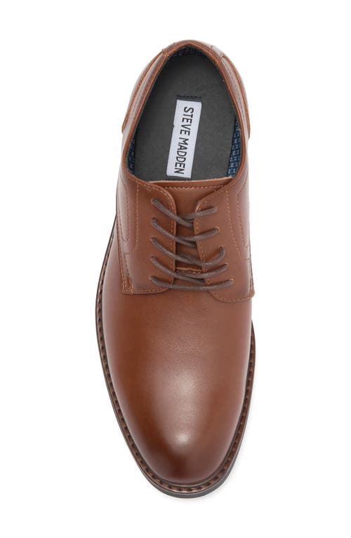 Steve Madden Plain Toe Derby In Cognac