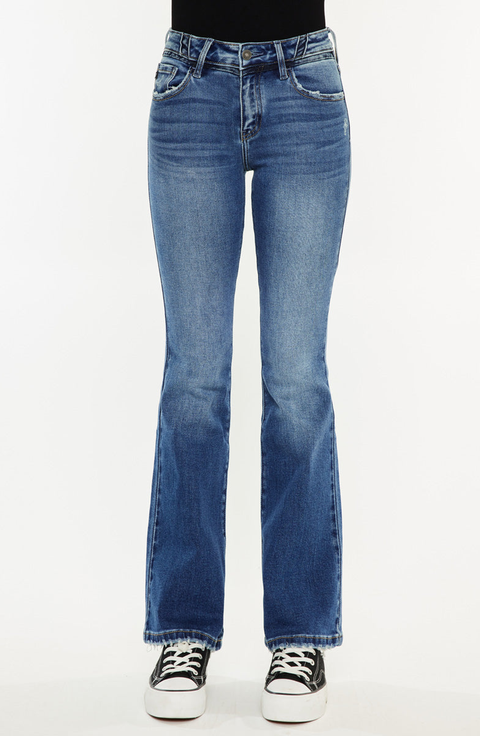 Marline Mid Rise Flare Jeans