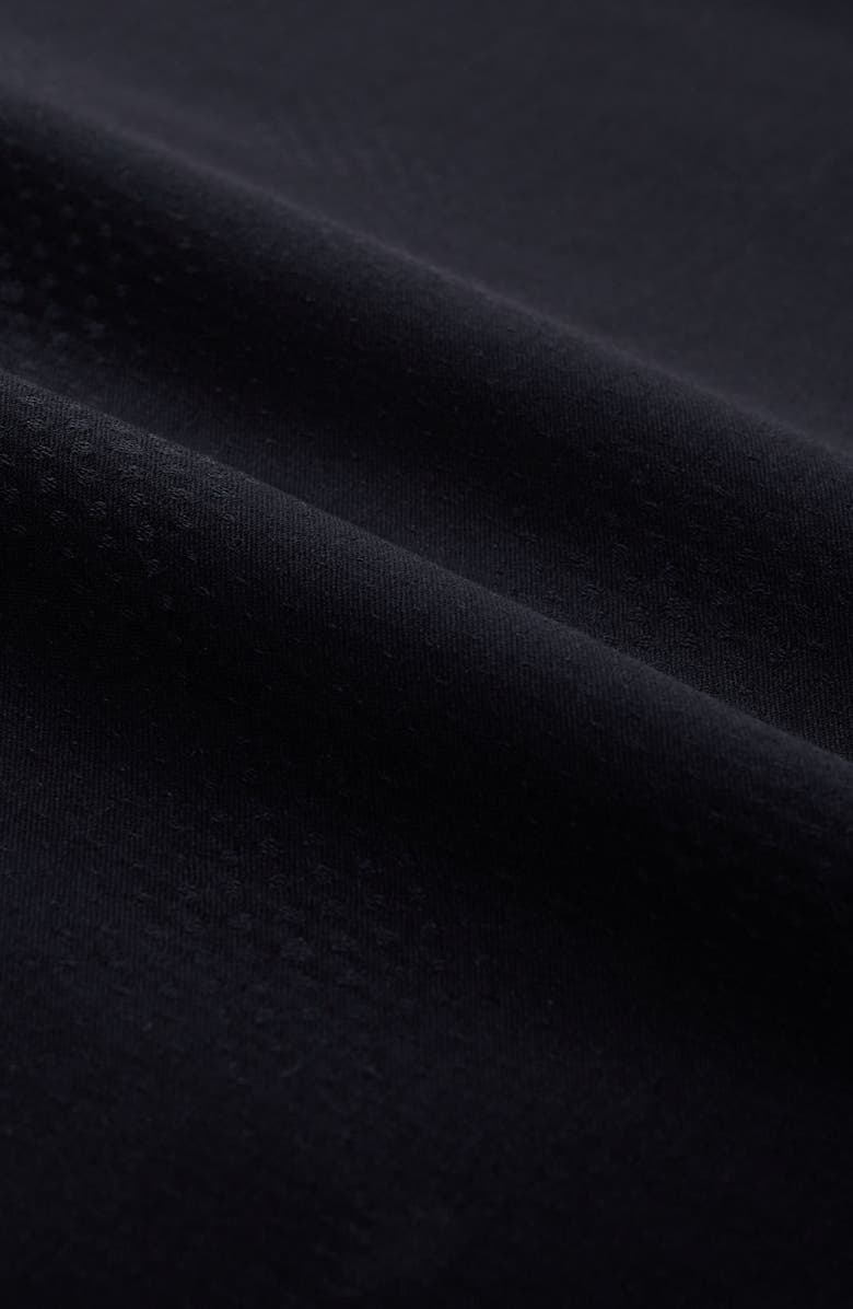 Bugatchi Axel Shaped Fit Jacquard Button-Up Shirt, Alternate, color, Black