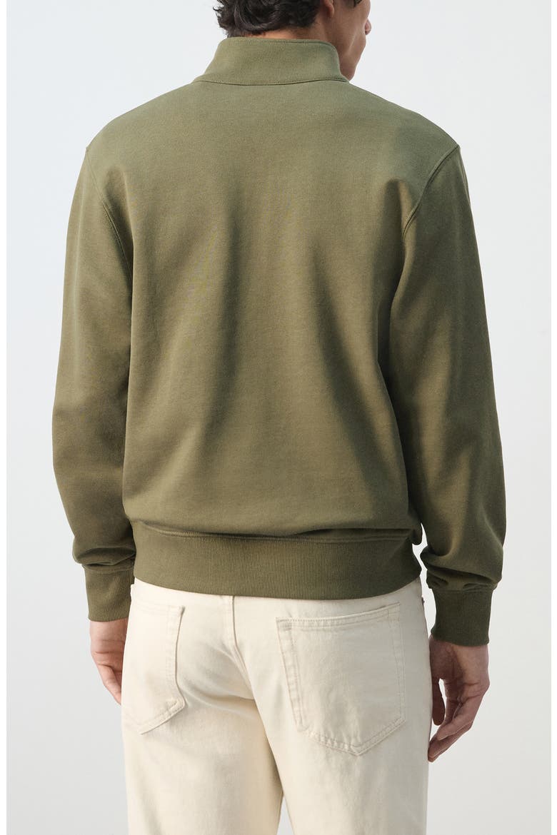Quarter Zip Pullover, Alternate, color, DARK GREEN
