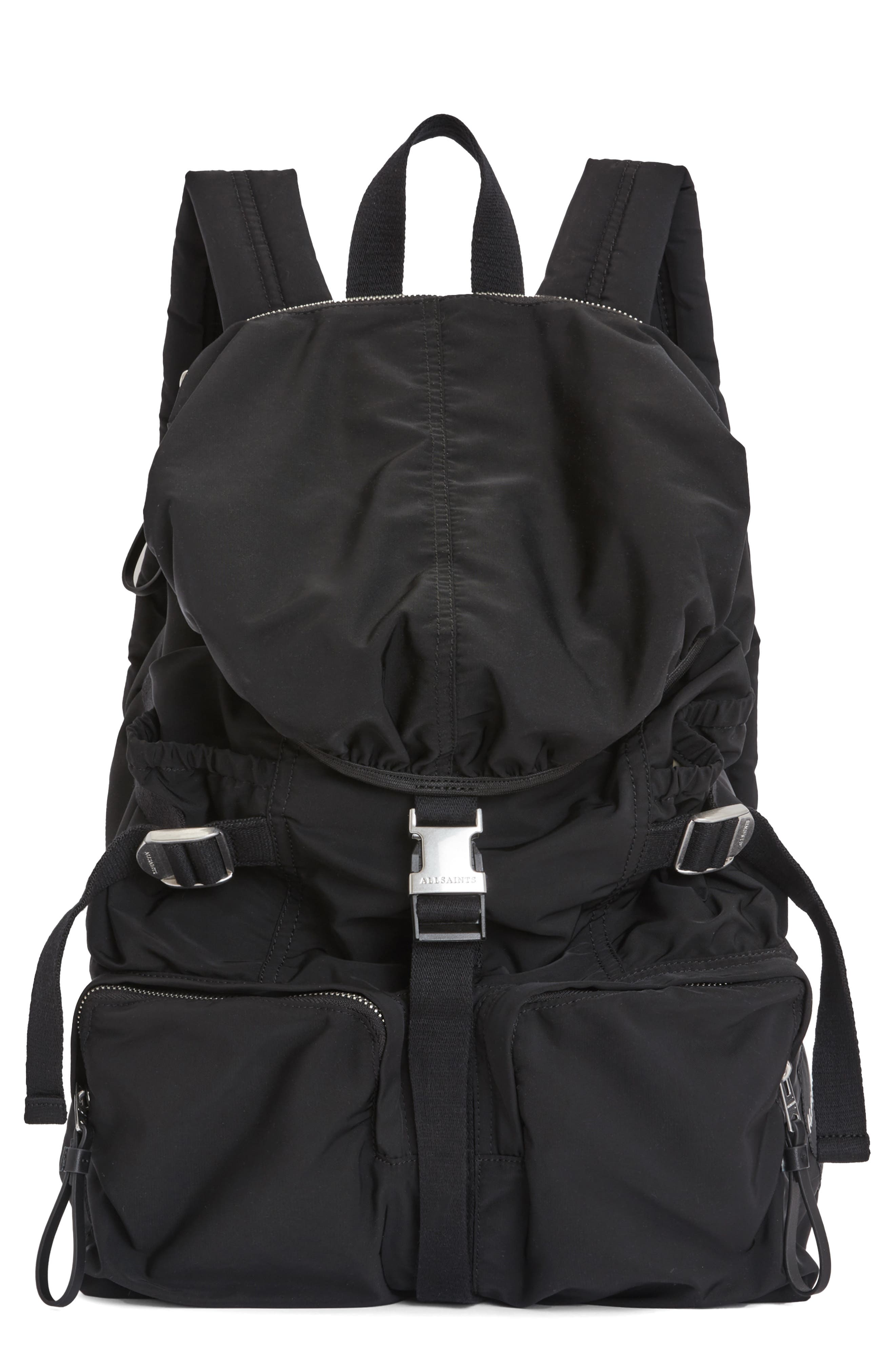 AllSaints Ren Nylon Hiking Backpack, Main, color, 