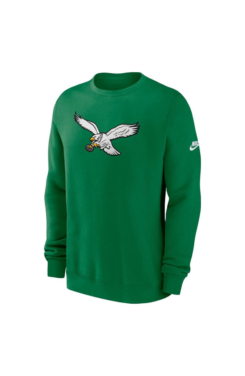 Nike Men's Nike Kelly Green Philadelphia Eagles Swing Pass Rewind Club Pullover Sweatshirt, Alternate, color, Kelly Green