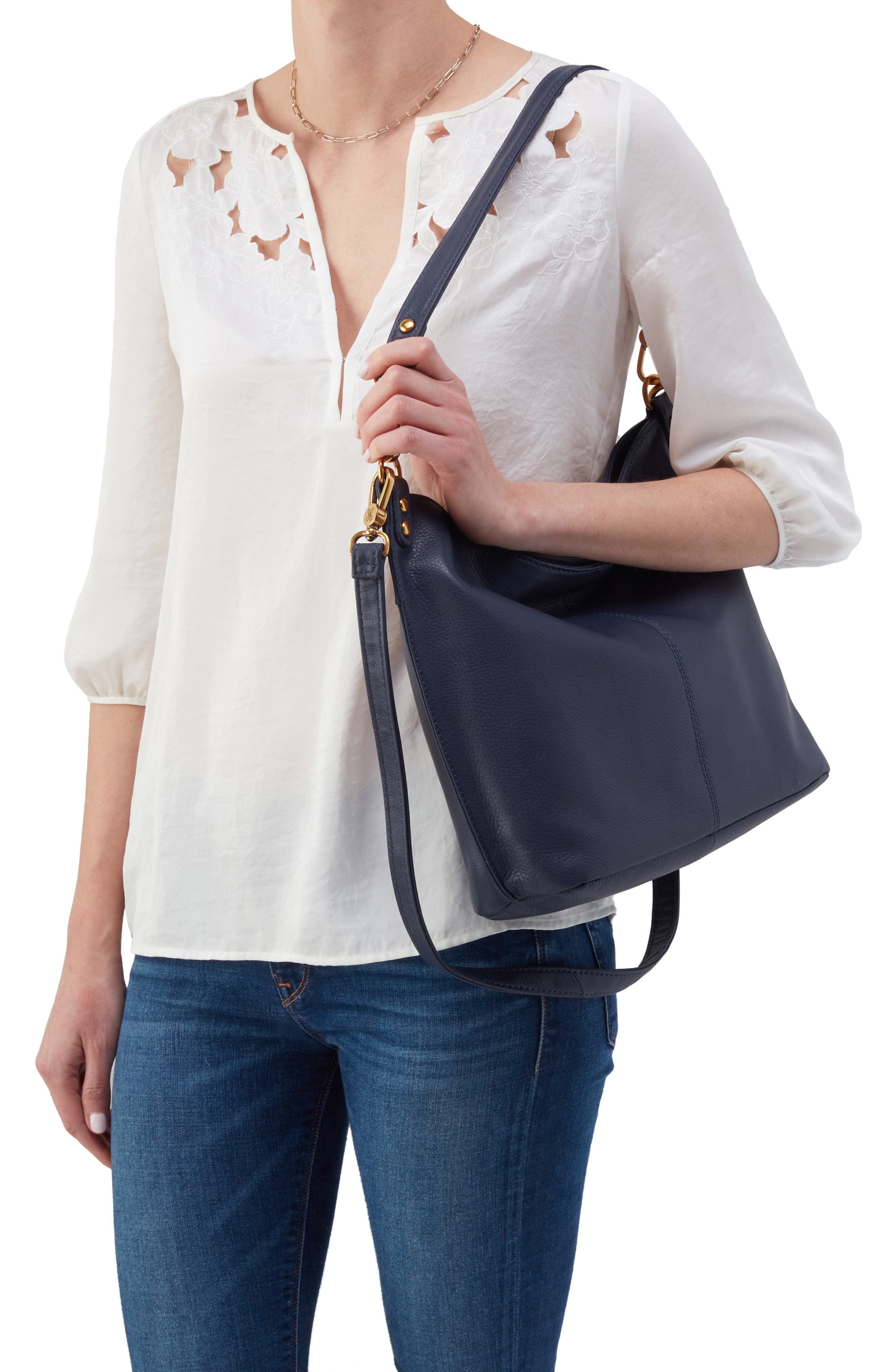 Pier Leather Tote, Alternate, color, SAPPHIRE