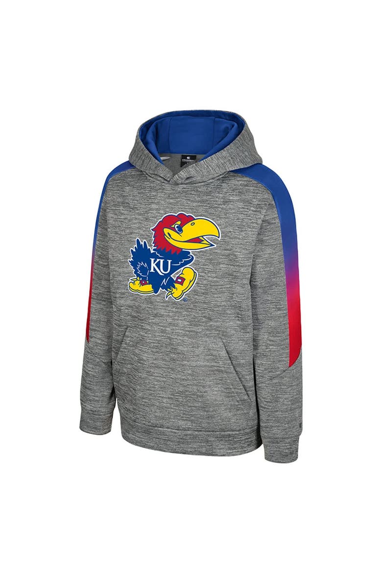 Youth Colosseum Gray Kansas Jayhawks The Gang Hoodie, Alternate, color, Gray