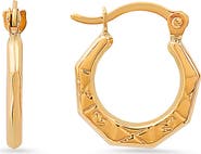Queen Jewels 10K Petite U-Shape Hoop Earrings