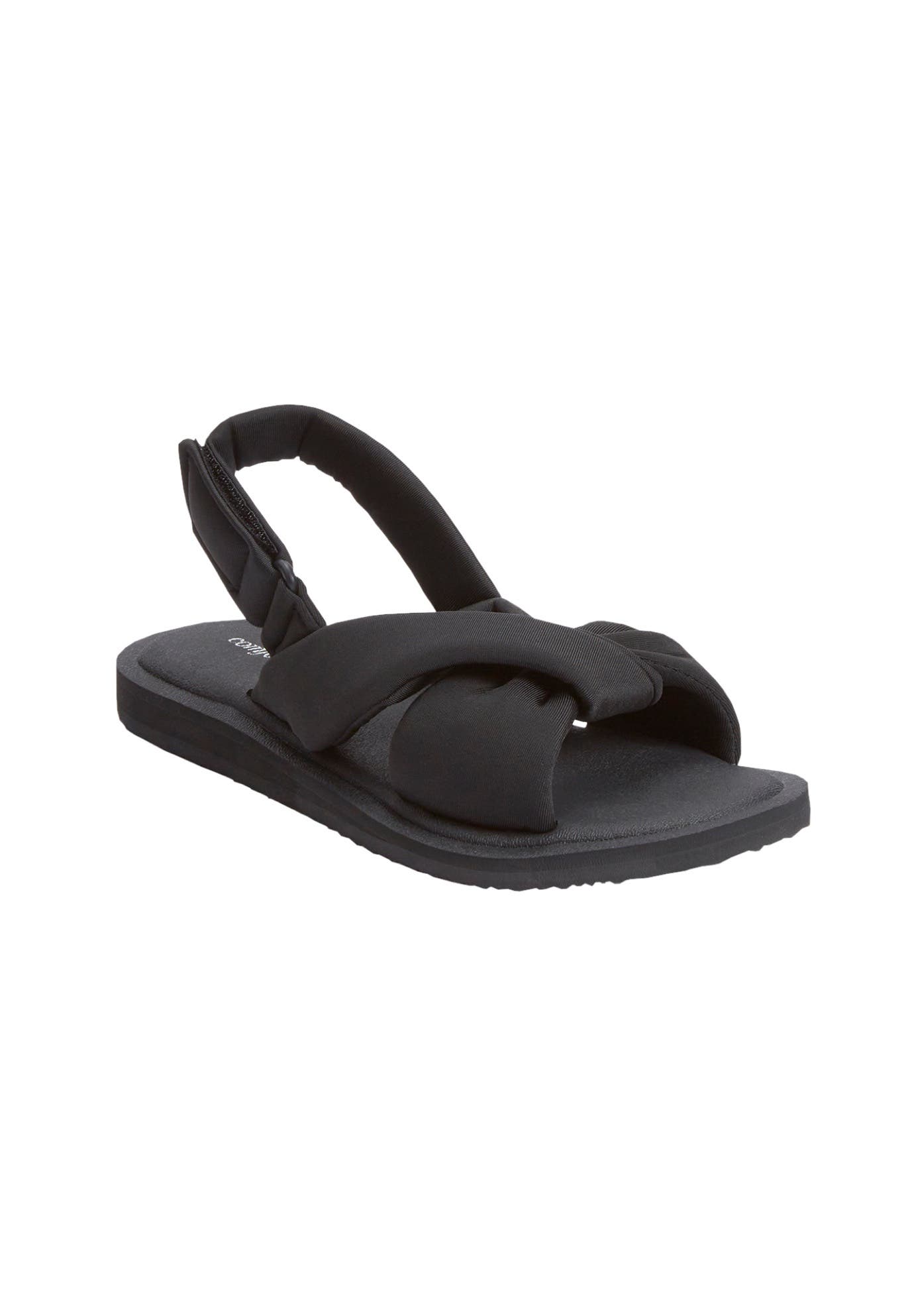 Comfortview The Taylor Sandal, Main, color, Black
