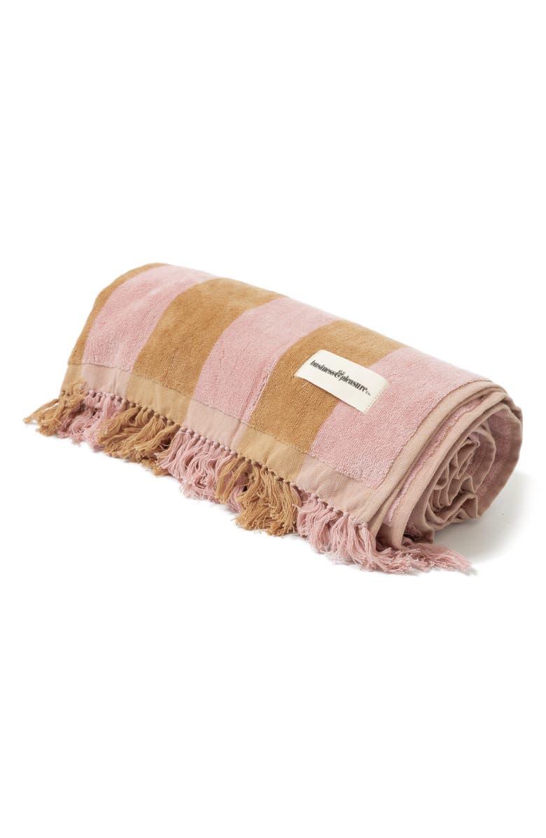 BUSINESS AND PLEASURE CO Holiday Fringe Beach Towel, Main, color,