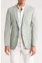 Crosshatch Notch Lapel Linen & Cotton Sport Coat