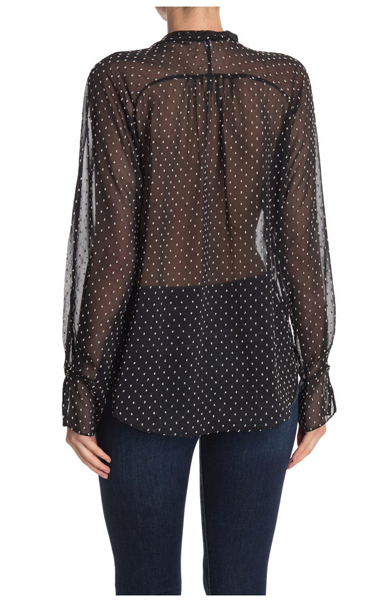 Equipment Aubriete Polka Dot Chiffon Blouse, Main, color, 