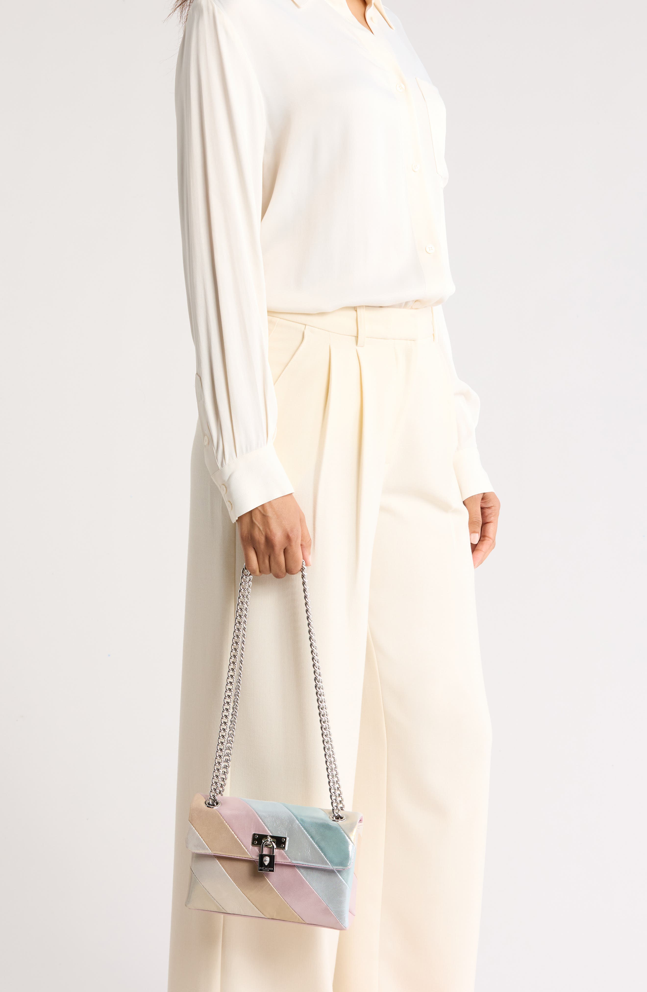 Kurt Geiger London Mini Brixton Lock Leather Bag, Alternate, color, 