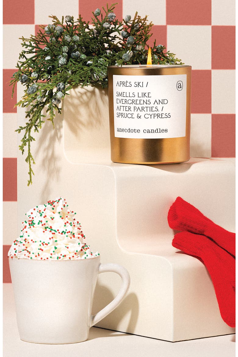 Aprés Ski Candle, Alternate, color, GOLD