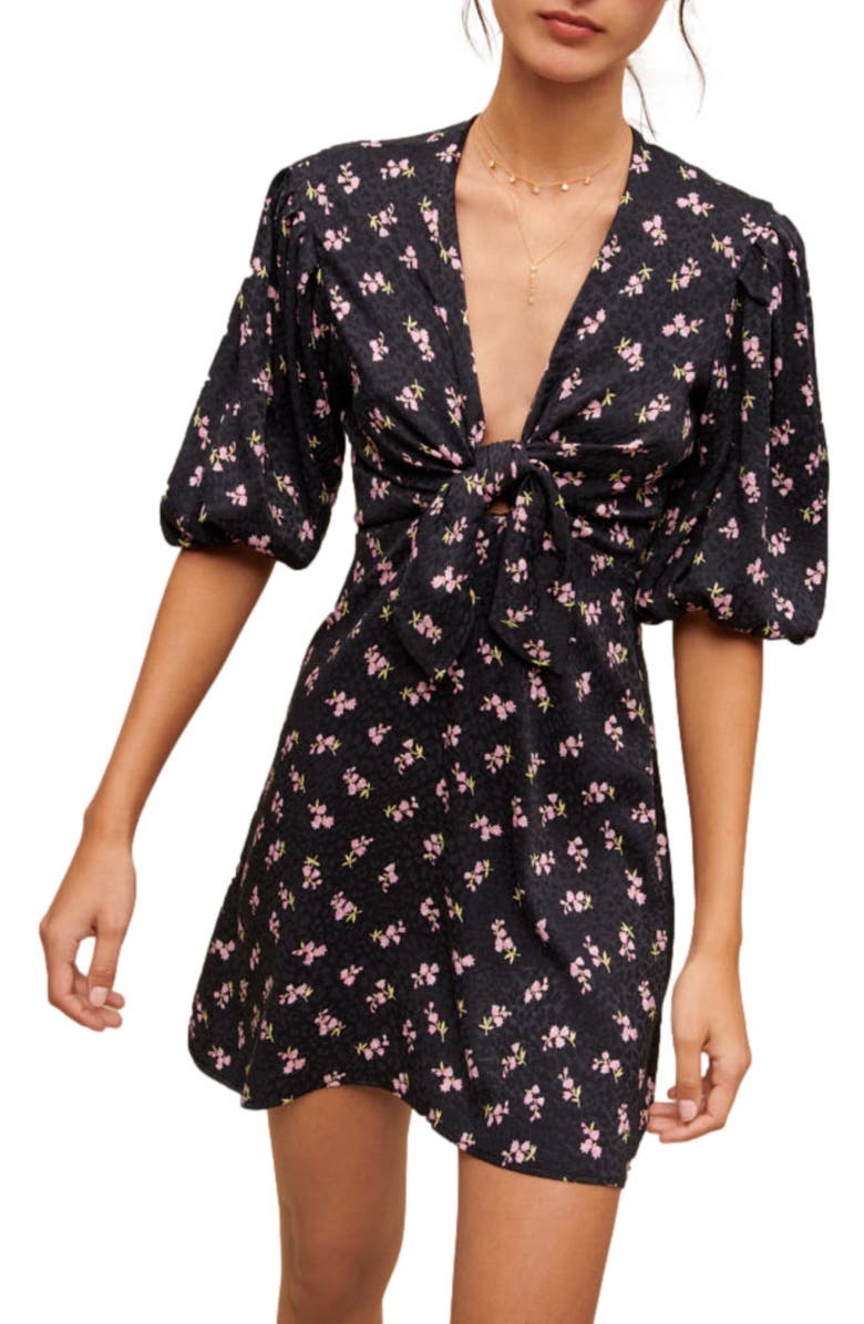 maje Ruisso Minidress, Alternate, color, Pink Lilly