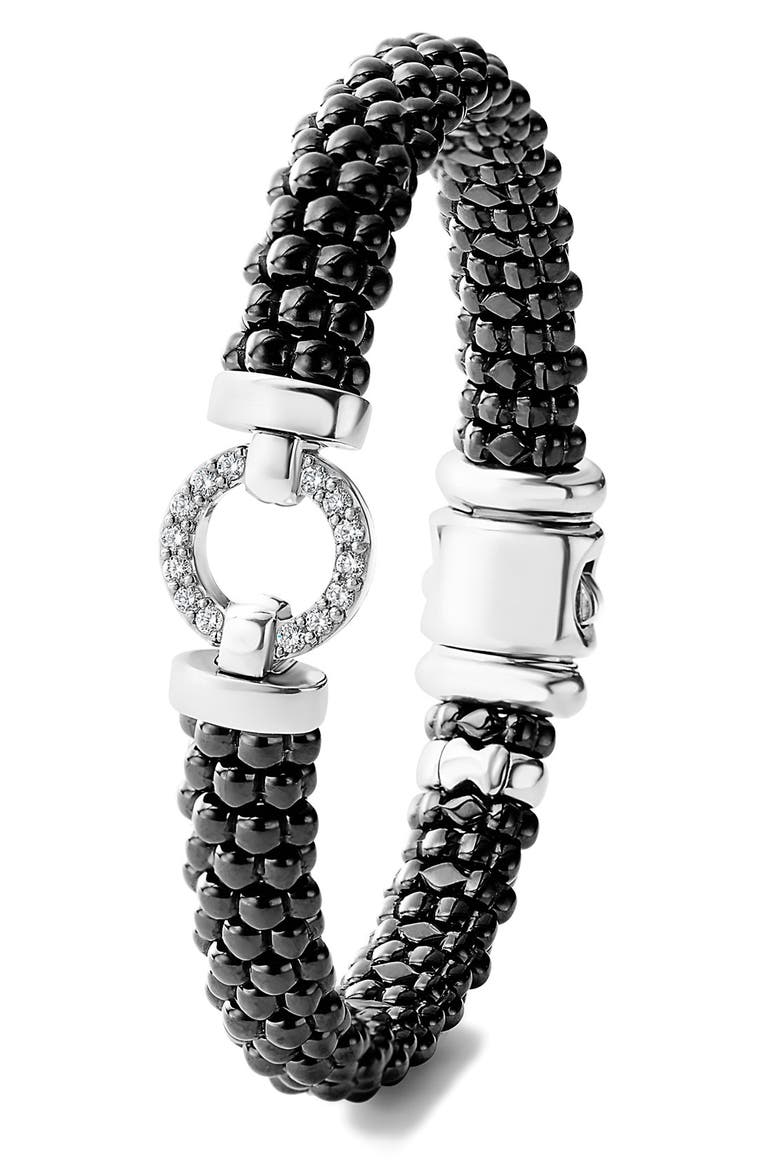 Black Caviar Bracelet, Alternate, color, BLACK/ SILVER/ GOLD