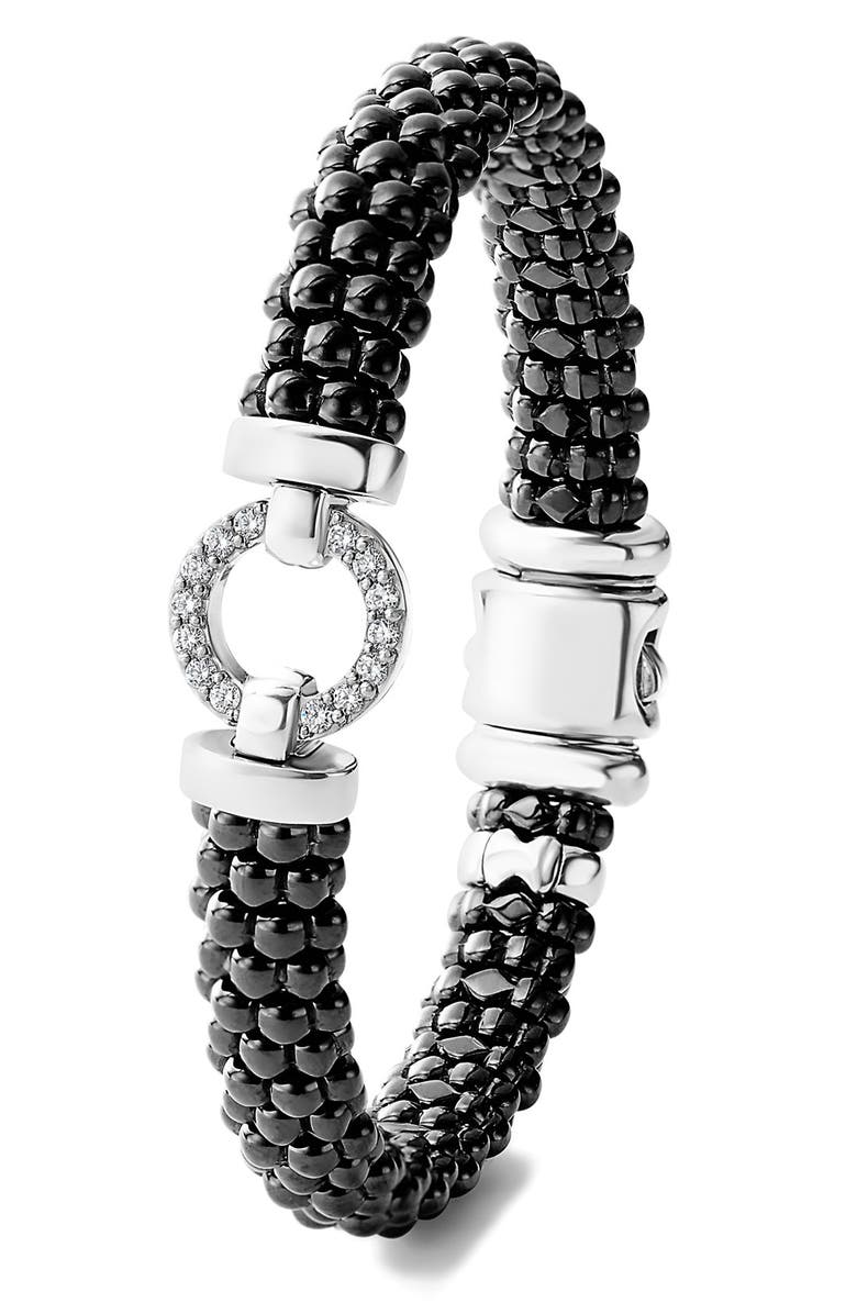 LAGOS Black Caviar Bracelet, Alternate, color, Black/ Silver/ Gold