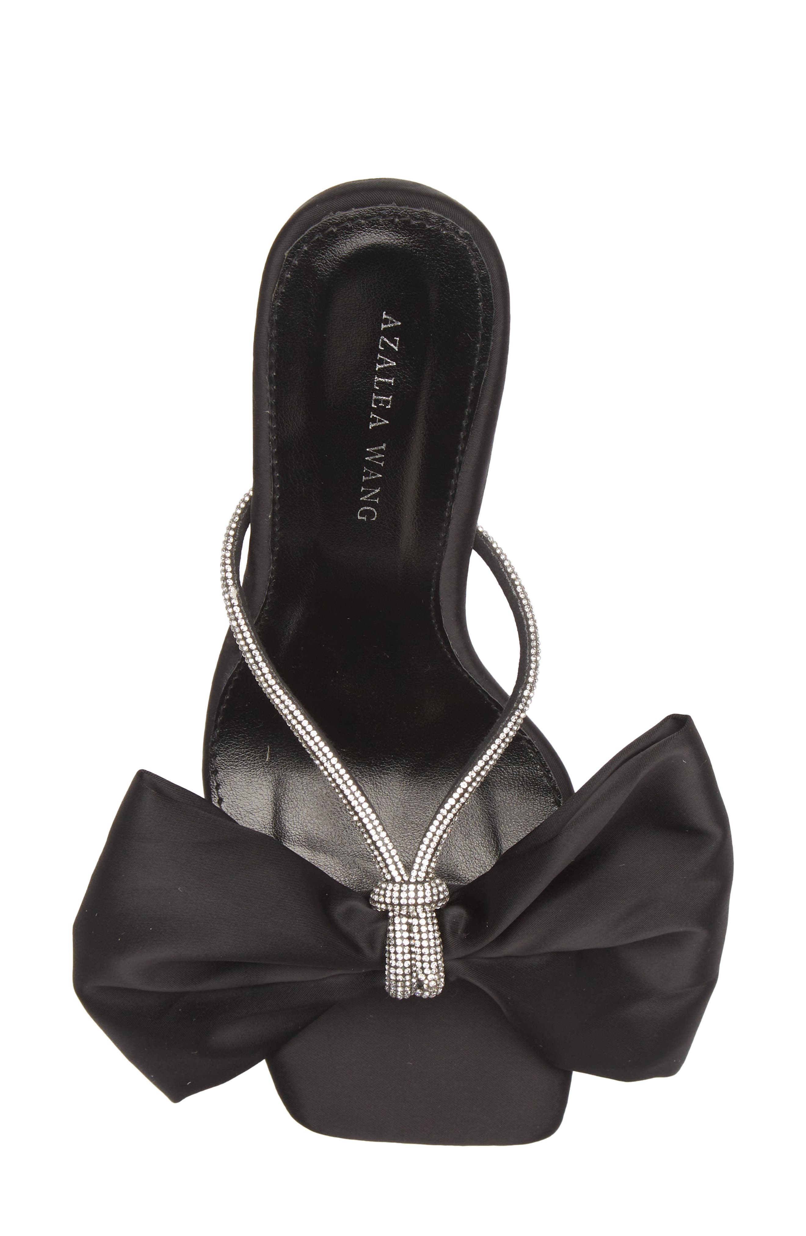 AZALEA WANG Tatum Bow Slide Sandal, Alternate, color, 