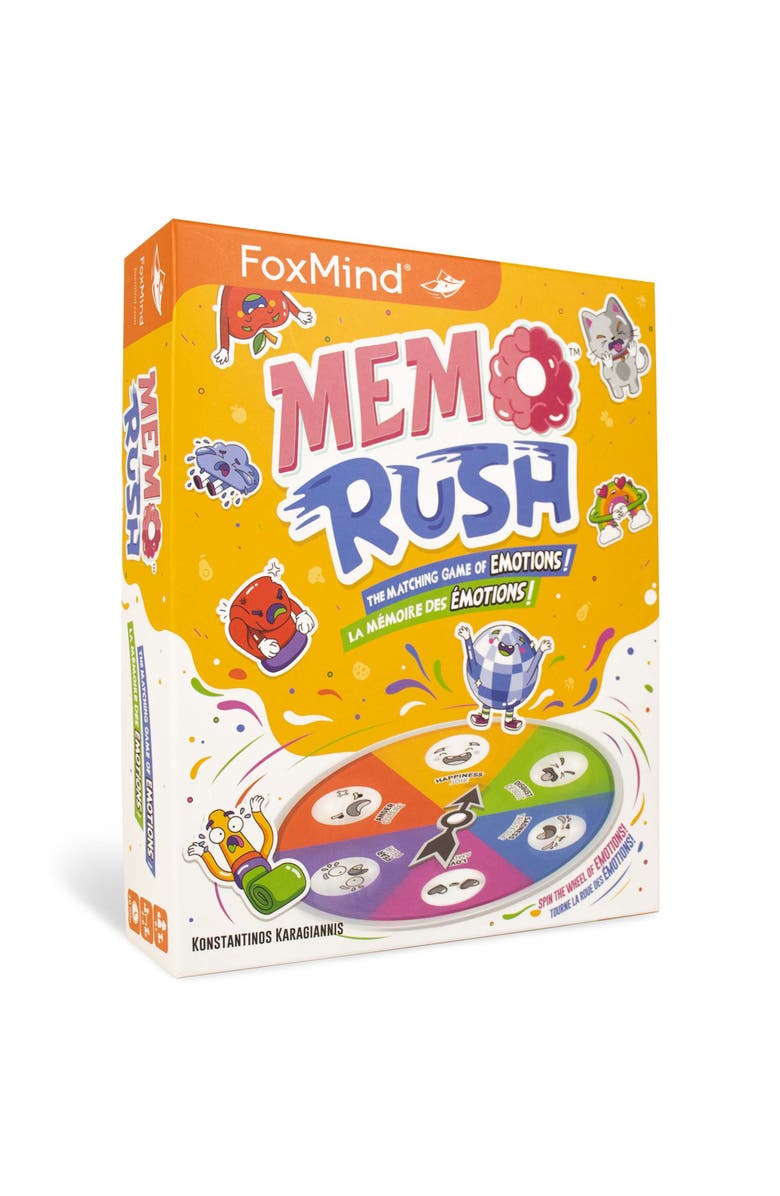 FoxMind Memo Rush Foxmind Games, The Matching Memory Game Of Emotions, Main, color, Multicolored
