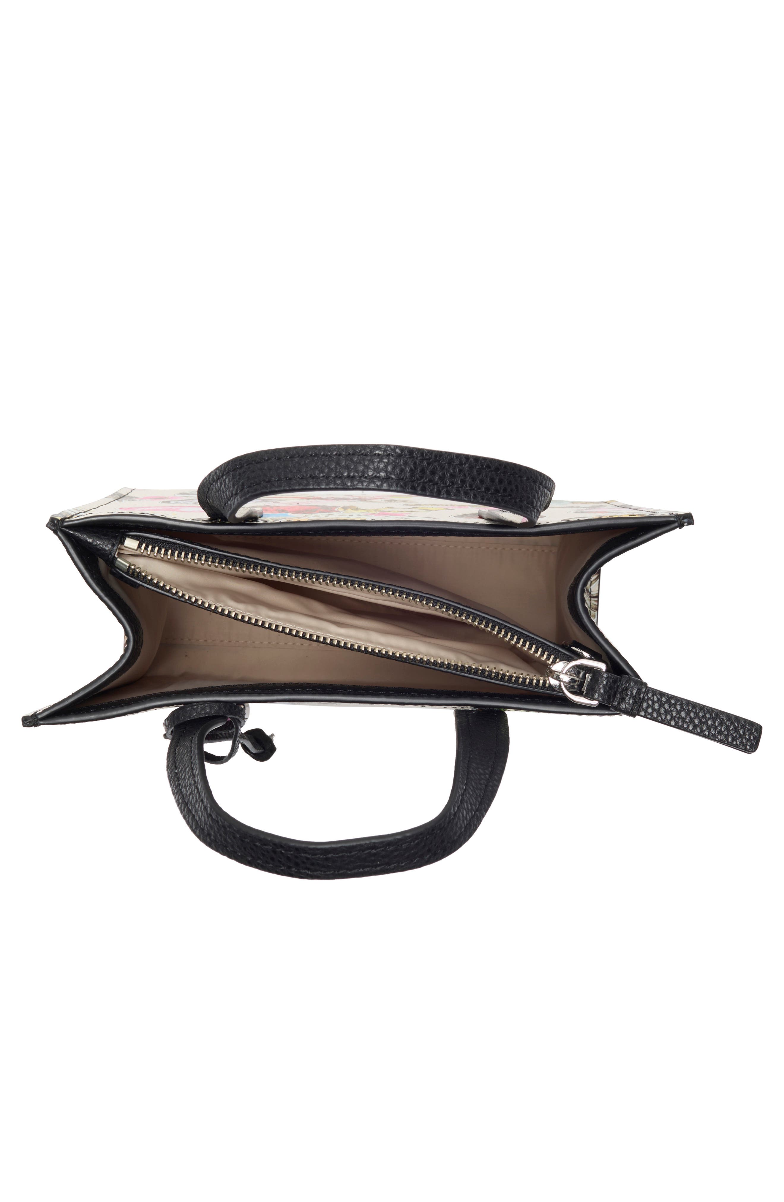 Marc Jacobs Sticker Mini Bold Grind Satchel Bag, Alternate, color, White Multi