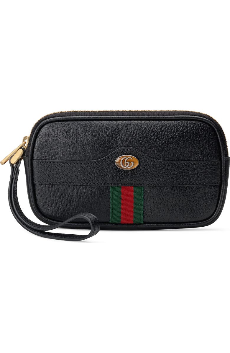 Gucci Ophidia Leather iPhone Case, Main, color,