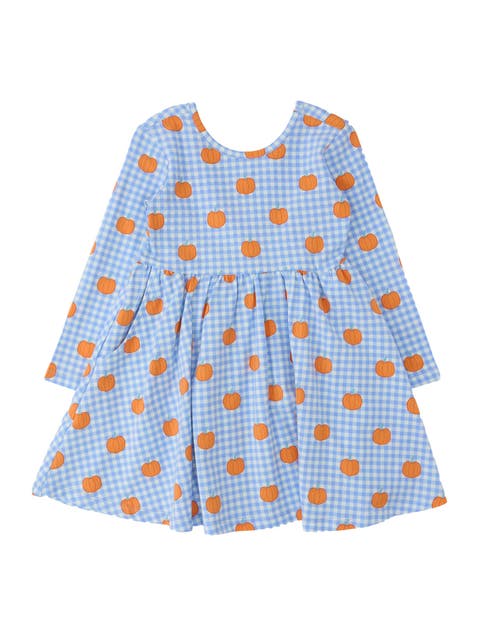 Knit Long Sleeve Twirl Dress