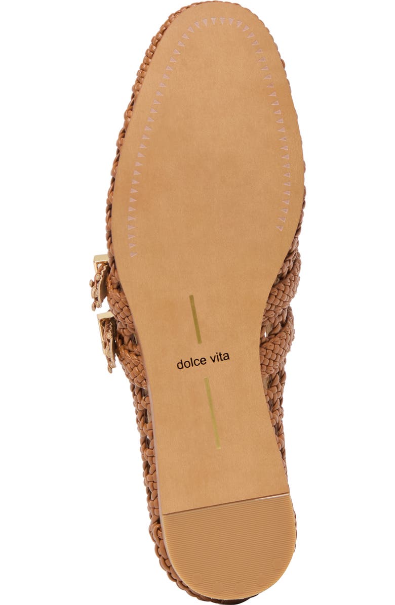 Dolce Vita Baylee Woven Mary Jane Flat, Alternate, color, Saddle Stella
