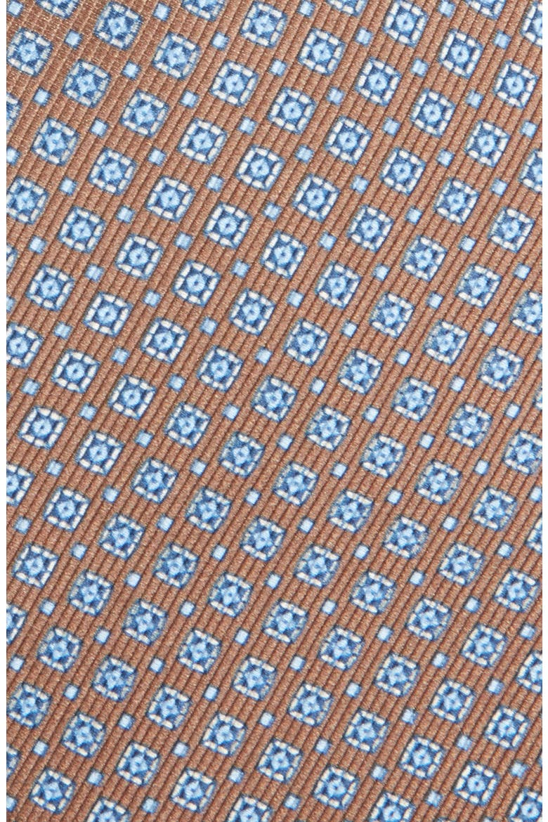 Neat Square Silk Tie, Alternate, color, CHOCOLATE