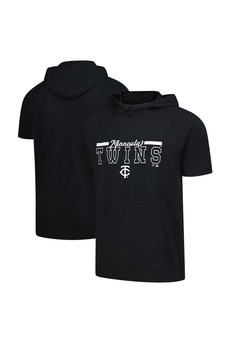 Men's Levelwear Black Minnesota Twins Phase Vanguard Hoodie T-Shirt, Alternate, color, Black