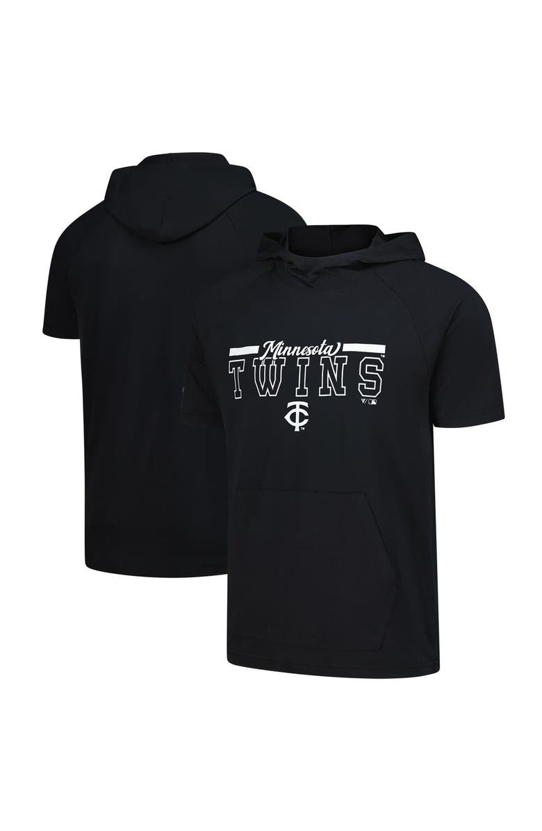 LEVELWEAR Men's Levelwear Black Minnesota Twins Phase Vanguard Hoodie T-Shirt, Alternate, color, Black