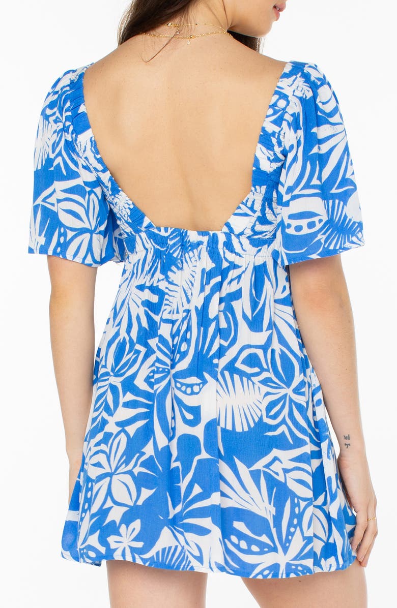 Roxy Golden Dawn Minidress, Alternate, color, Selva Floral