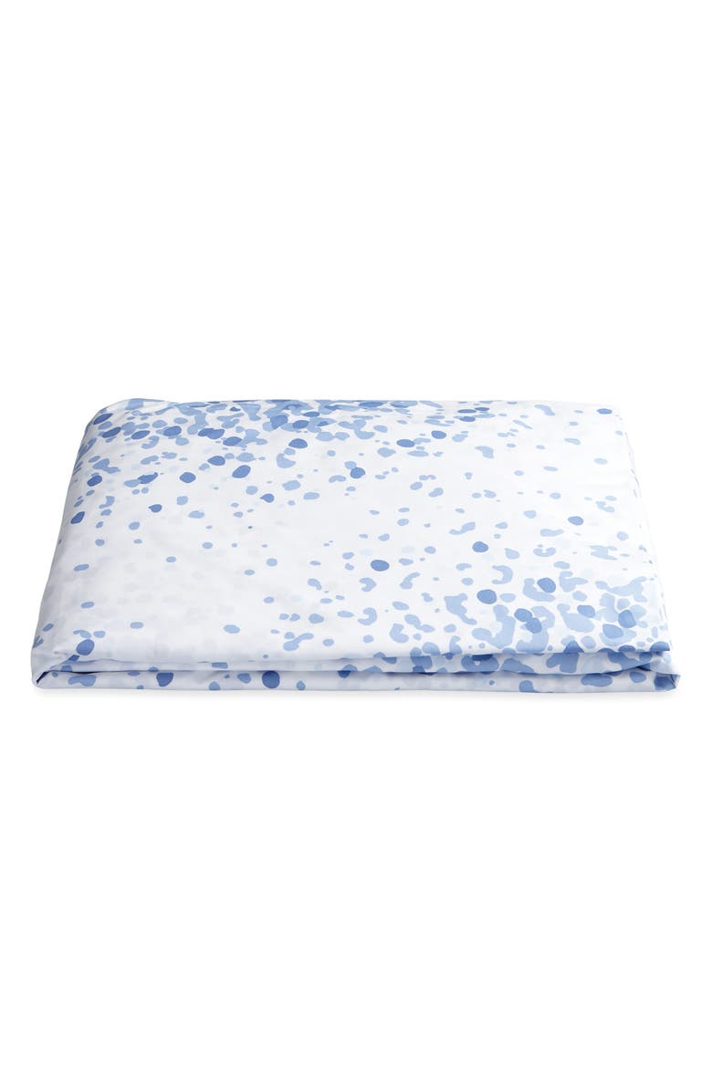 Matouk Poppy Fitted Sheet, Main, color, Azure