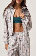 Spiritual Gangster Kendra Nature's Camo Zip Windbreaker