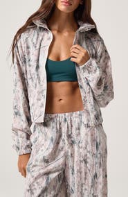 Spiritual Gangster Kendra Nature's Camo Zip Windbreaker