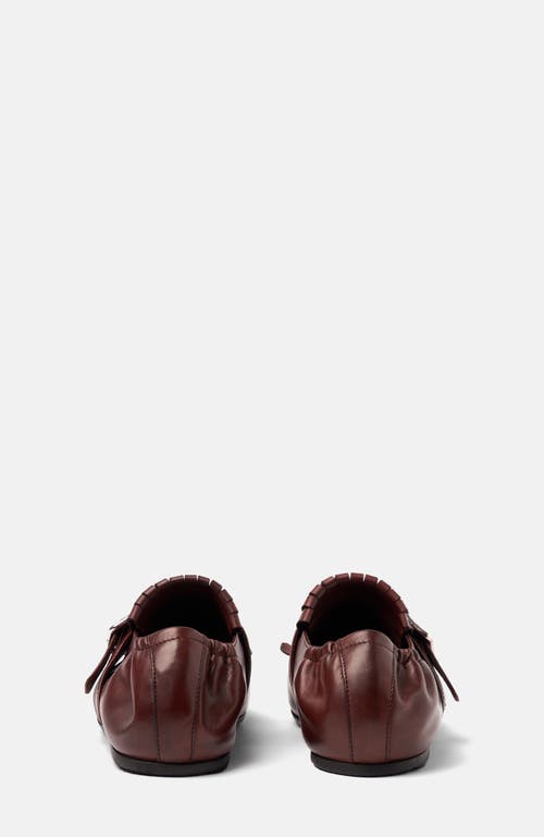 Scarosso Julian Fringed Buckled Monk Shoes In Brown