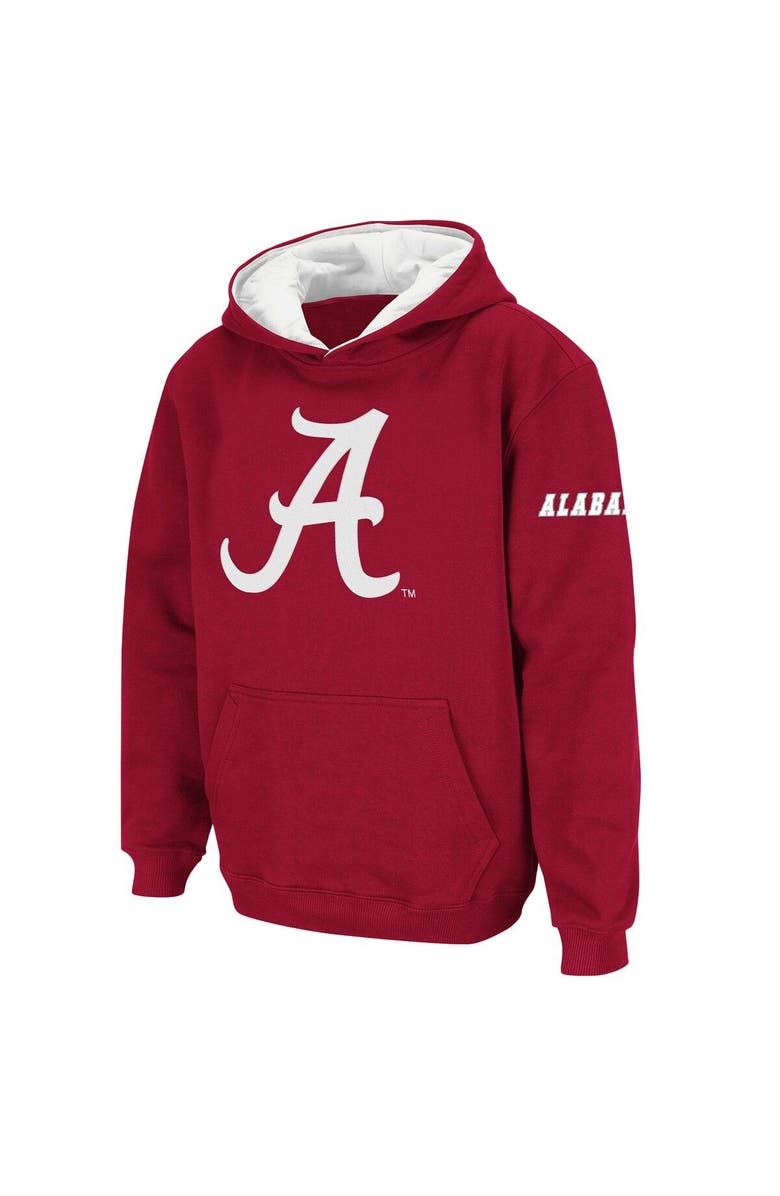 STADIUM ATHLETIC Youth Stadium Athletic Crimson Alabama Crimson Tide Big Logo Pullover Hoodie, Main, color, Crimson