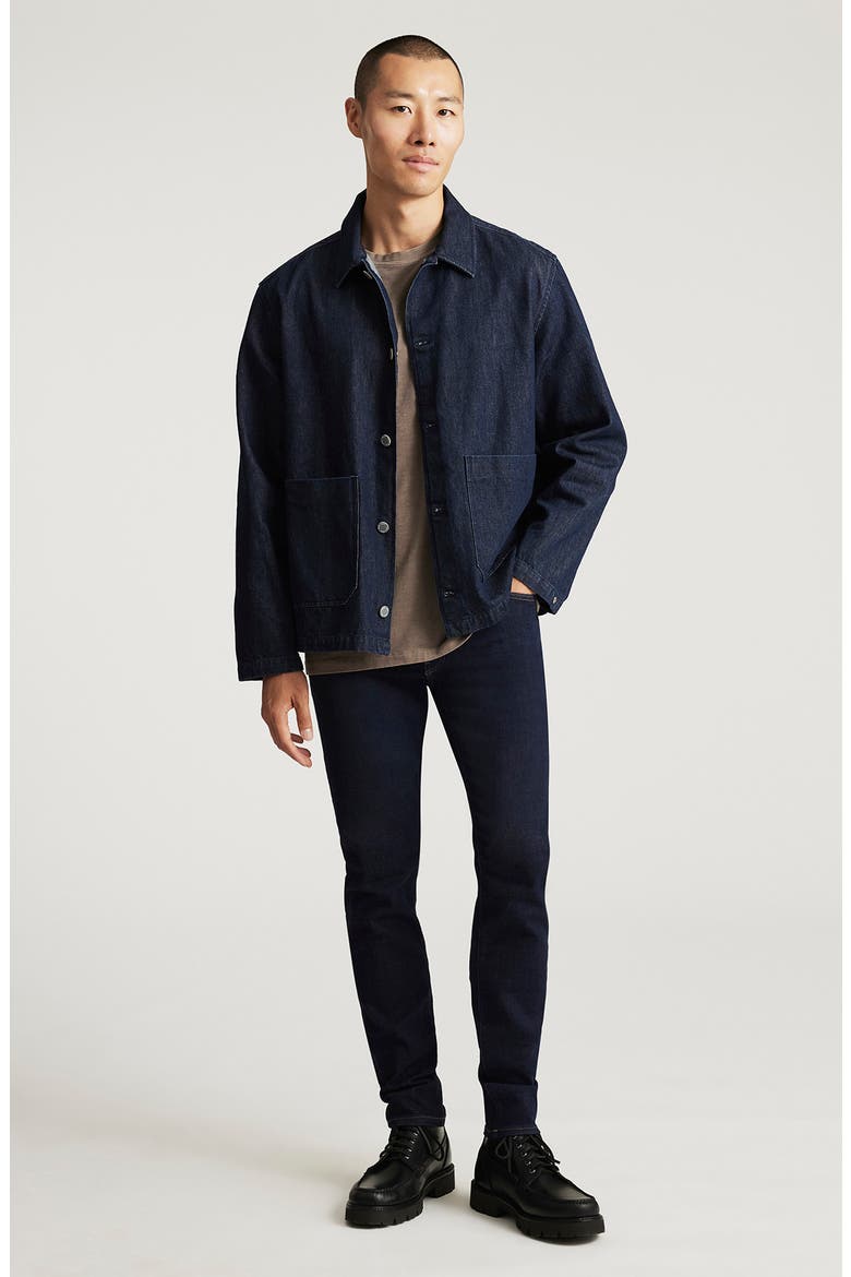 Two Pocket Denim Overshirt, Alternate, color, DARK INDIGO