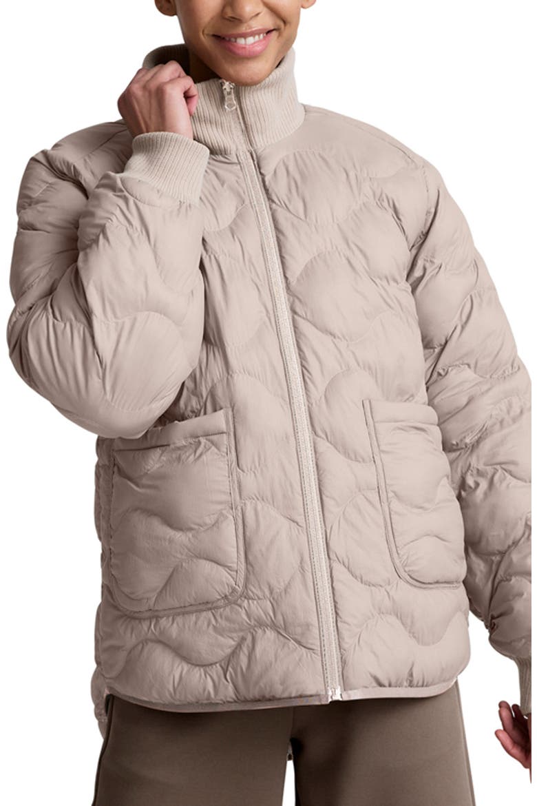 Two-Way Reversible Quilted Jacket, Main, color, OAT LATTE