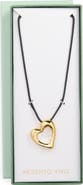 Argento Vivo Sterling Silver Mother-of-Pearl Heart Pendant Cord Necklace